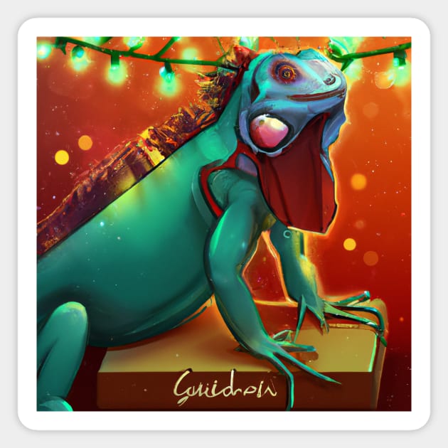 Cute Iguana Drawing Sticker by Play Zoo